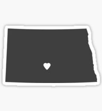 North Dakota Charcoal Sticker