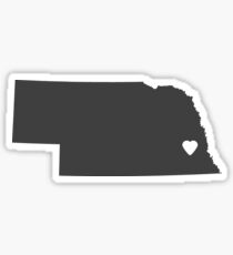 Nebraska Charcoal Sticker