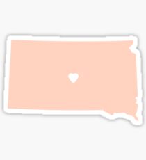 South Dakota Peach Sticker