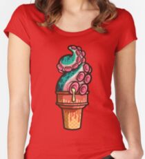 Swirly Tentacle Treat (gumdrop) Women's Fitted Scoop T-Shirt