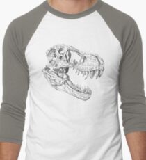 T-Rex Schädel Baseballshirt für Männer