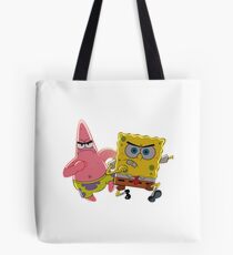 patrick and spongebob Tote Bag
