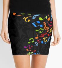 Flight of notes Mini Skirt