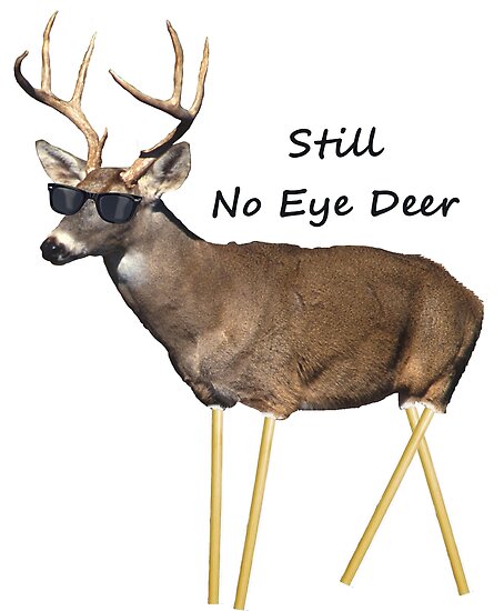 still-no-eye-deer-poster-by-pharisaicaljesu-redbubble