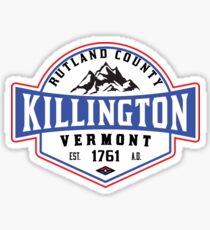 KILLINGTON VERMONT Mountain Skiing Snowboard Biking Hiking Sticker