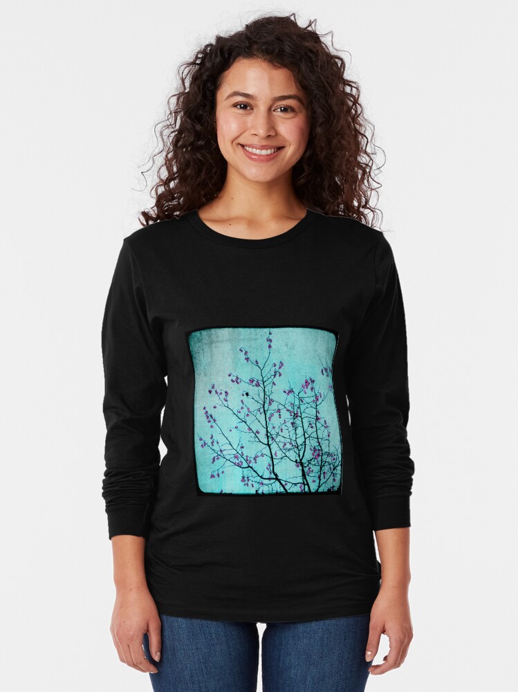 Alternate view of pink berries Long Sleeve T-Shirt