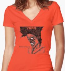 Bad music for Bad people Women's Fitted V-Neck T-Shirt