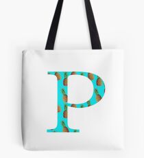 Rho Pineapple Letter Tote Bag