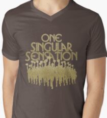 Eine Singular Sensation | Eine Chorus-Linie T-Shirt mit V-Ausschnitt