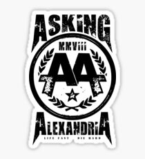 Asking Alexandria England Rock N' Roll From Death To Destiny Sticker