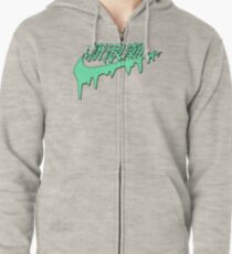 Sad Boys Melt Logo Zipped Hoodie