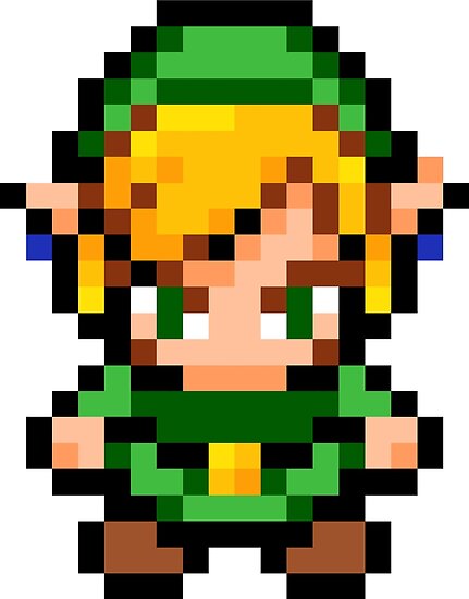 "Pixel Link - Legend of Zelda" Posters by lonelycubone | Redbubble