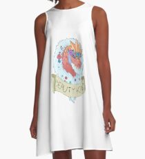 Flower Crown Tyrantrum - Beauty King A-Line Dress