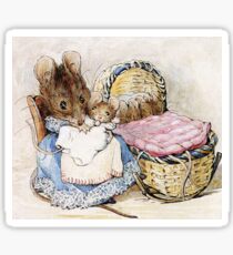 Beatrix Potter, Momma Mouse and Babies Sticker