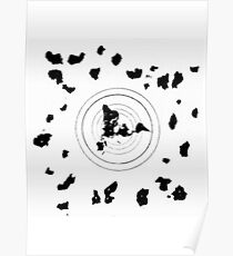 Flat Earth Map Poster