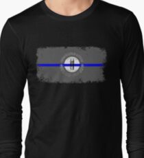 Blue Line Kentucky State Flag Long Sleeve T-Shirt