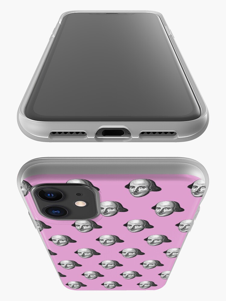 Alternate view of Shakespeare Etching Pattern (Pink) iPhone Case & Cover