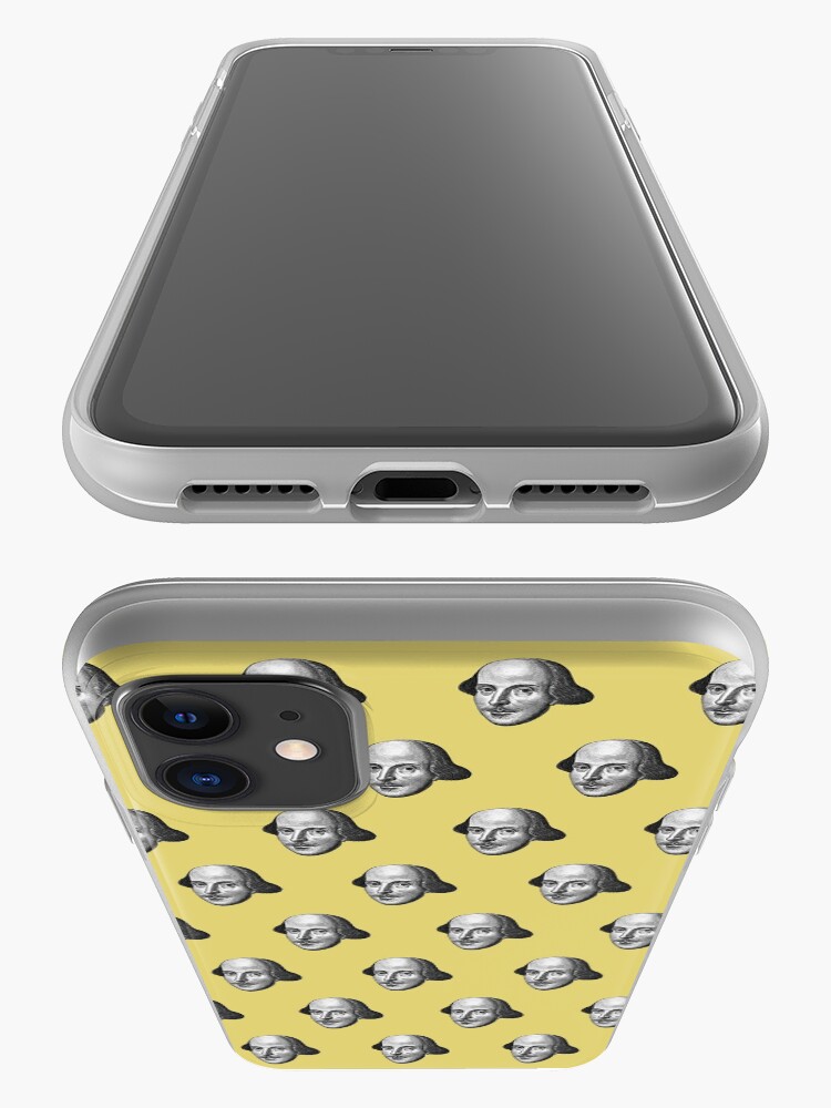 Alternate view of Shakespeare Etching Pattern (Yellow) iPhone Case & Cover