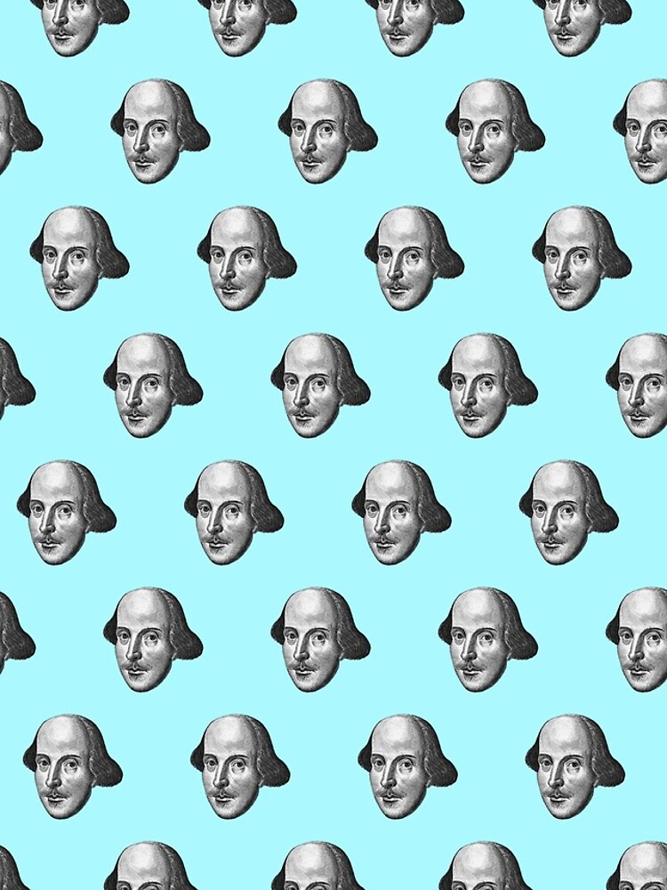 Shakespeare Etching Pattern (Blue) by daltonrowe