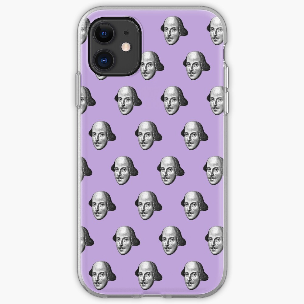 Shakespeare Etching Pattern (Purple) iPhone Case & Cover
