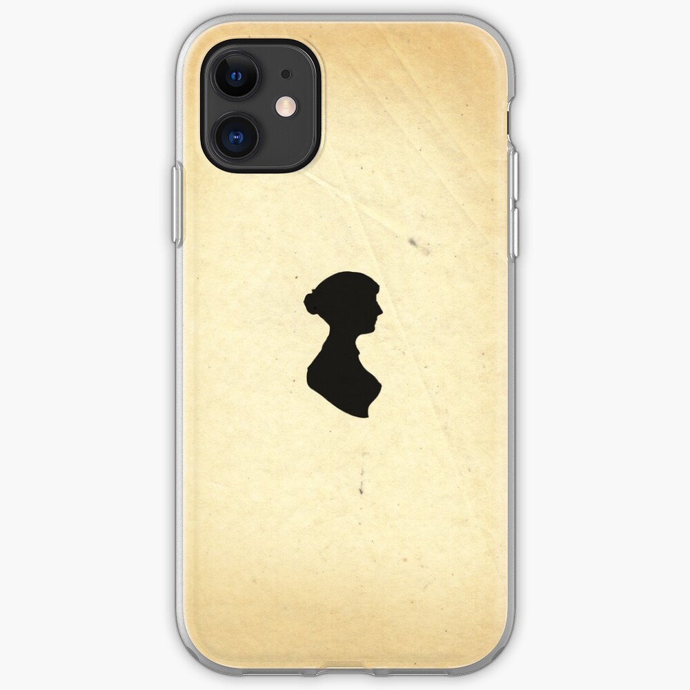 Jane Austen Silhouette (Small) iPhone Case & Cover