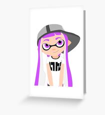 Splatoon - Inkling girl Purple HD (Actualized 08/13/2016) Greeting Card