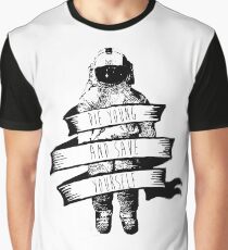 ribbon wrapped astronaut quote Graphic T-Shirt
