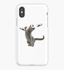 catplay with tiger helicopters iPhone Case/Skin