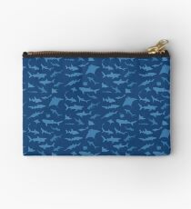 Sharks and Rays - Blue version! Studio Pouch