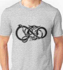 Viking Dragon in black Unisex T-Shirt
