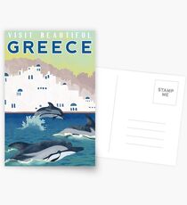 Greece Travel Poster Postcards