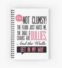 Clumsy office humour Print Spiral Notebook