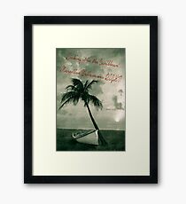 Kicking it in the Caribbean! Framed Print