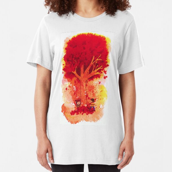 Around the Autumn Tree Slim Fit T-Shirt