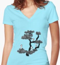Kodama Tree Women's Fitted V-Neck T-Shirt