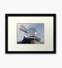 A Robot in a Bottle Framed Print