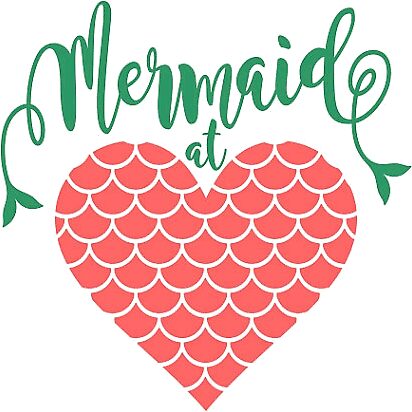 Download "Mermaid at Heart" Stickers by Morgan Turrentine | Redbubble