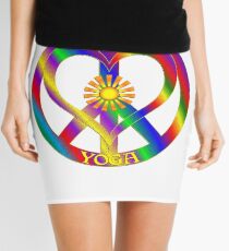 Peace Love Yoga Mini Skirt