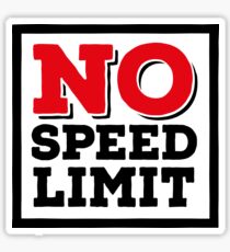 No speed limit Sticker