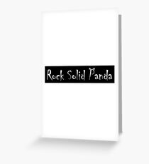 Rock Solid Panda - Simon Lewis Band Greeting Card