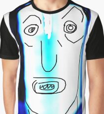 Flourescent Bookhead Graphic T-Shirt