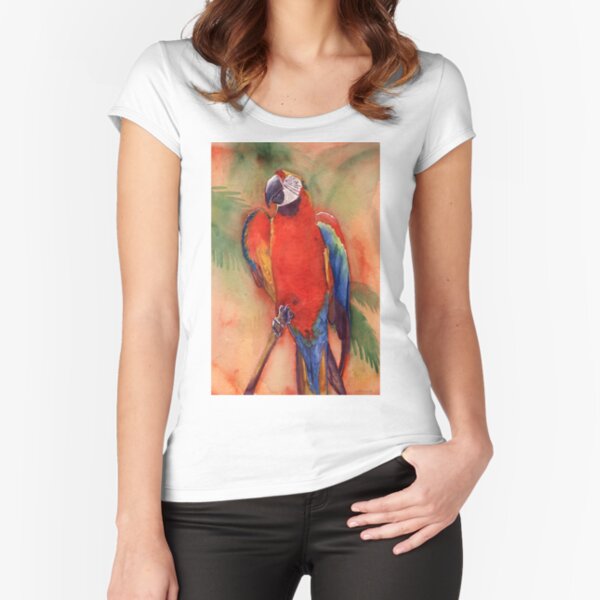 Macaw 1 Fitted Scoop T-Shirt