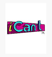 iCan't - iCarly Logo Spoof Photographic Print