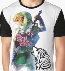 Zelda Link with Wolf Graphic T-Shirt