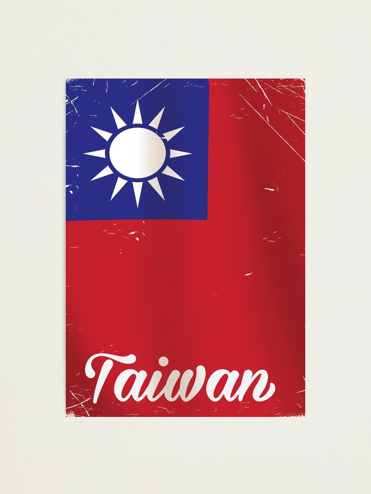 Alternate view of Taiwan National Flag Travel poster Photographic Print