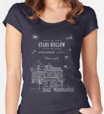 Stars Hollow Collage Women's Fitted Scoop T-Shirt