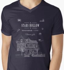 Stars Hollow Collage Men's V-Neck T-Shirt