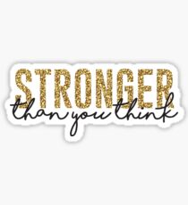 Stärker als Sie denken Sticker