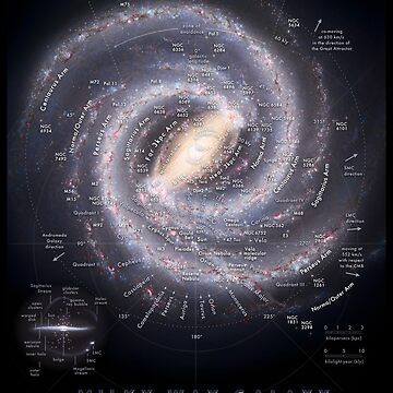 Artwork thumbnail, Milky Way Galaxy Map HD by pablocbudassi