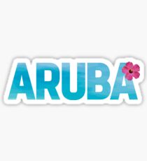 Aruba Design with Flower Sticker